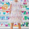 Girls * | Lola + The Boys Tiers Of Rainbow Dress New Arrivals