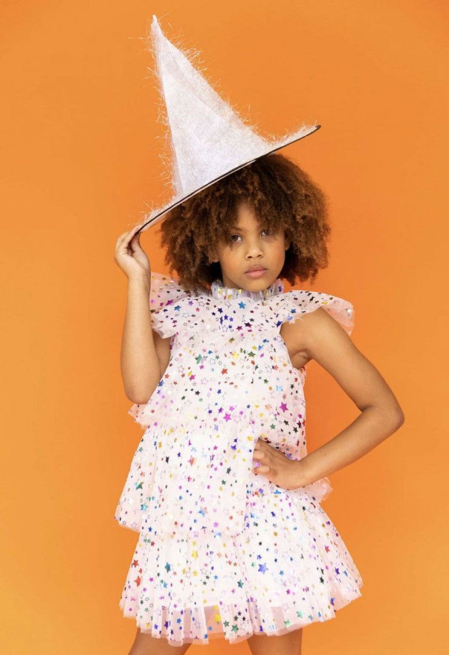 Girls * | Lola + The Boys Tiers Of Rainbow Dress New Arrivals