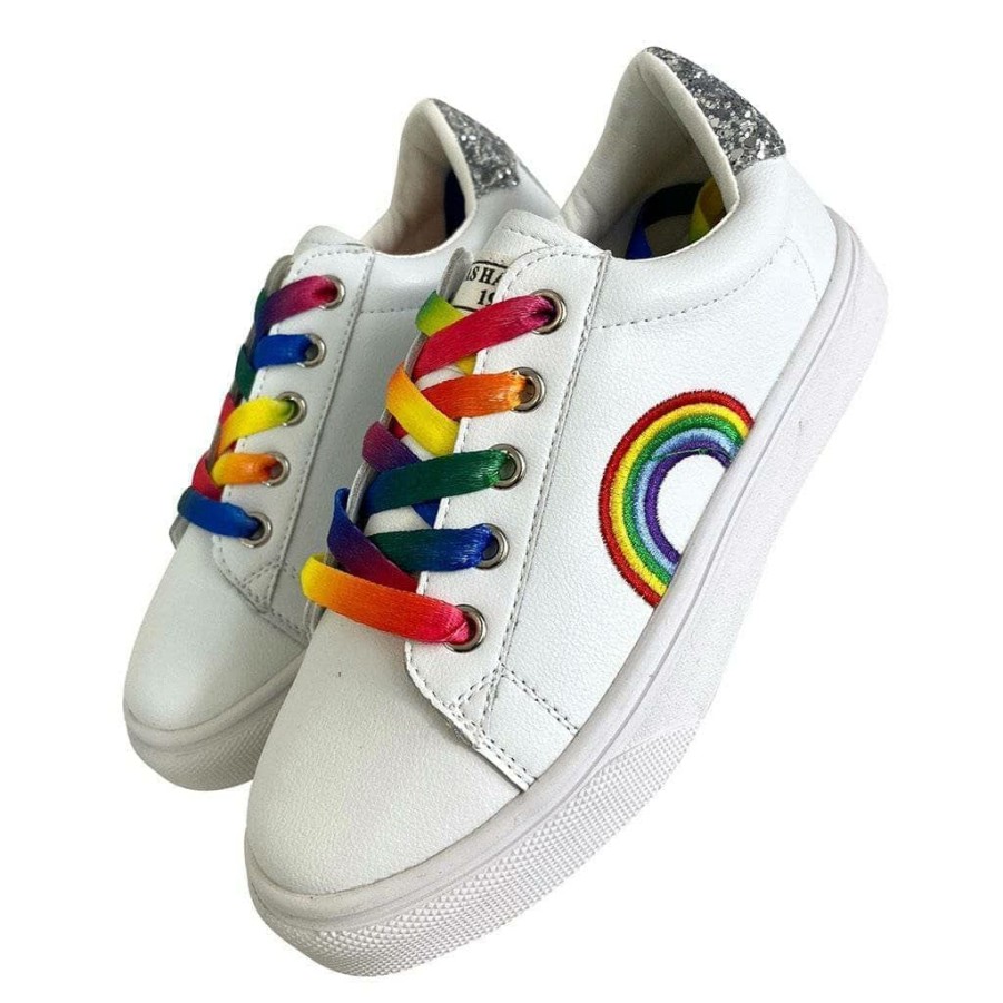 Girls * | Lola + The Boys Girls Over The Rainbow Sneakers