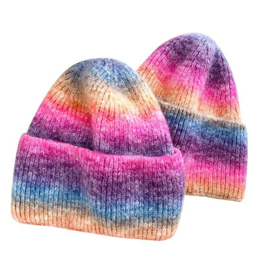 Girls * | Lola & The Boys Ombre Stripe Beanie