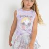 Girls * | Lola + The Boys Dream On Muscle T Shirt Girls Multi