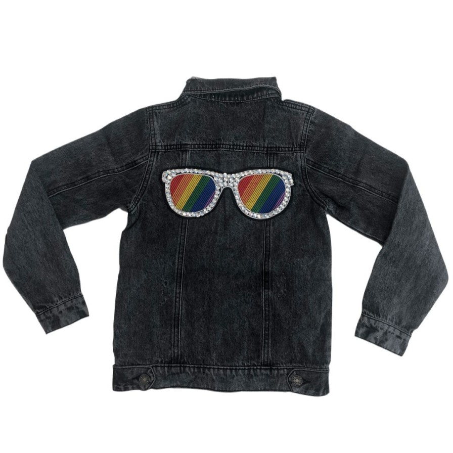 Girls * | Lola + The Boys Rainbow Sunnies Denim