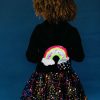 Girls * | Lola + The Boys Rainbow Clouds Cords Hoodie