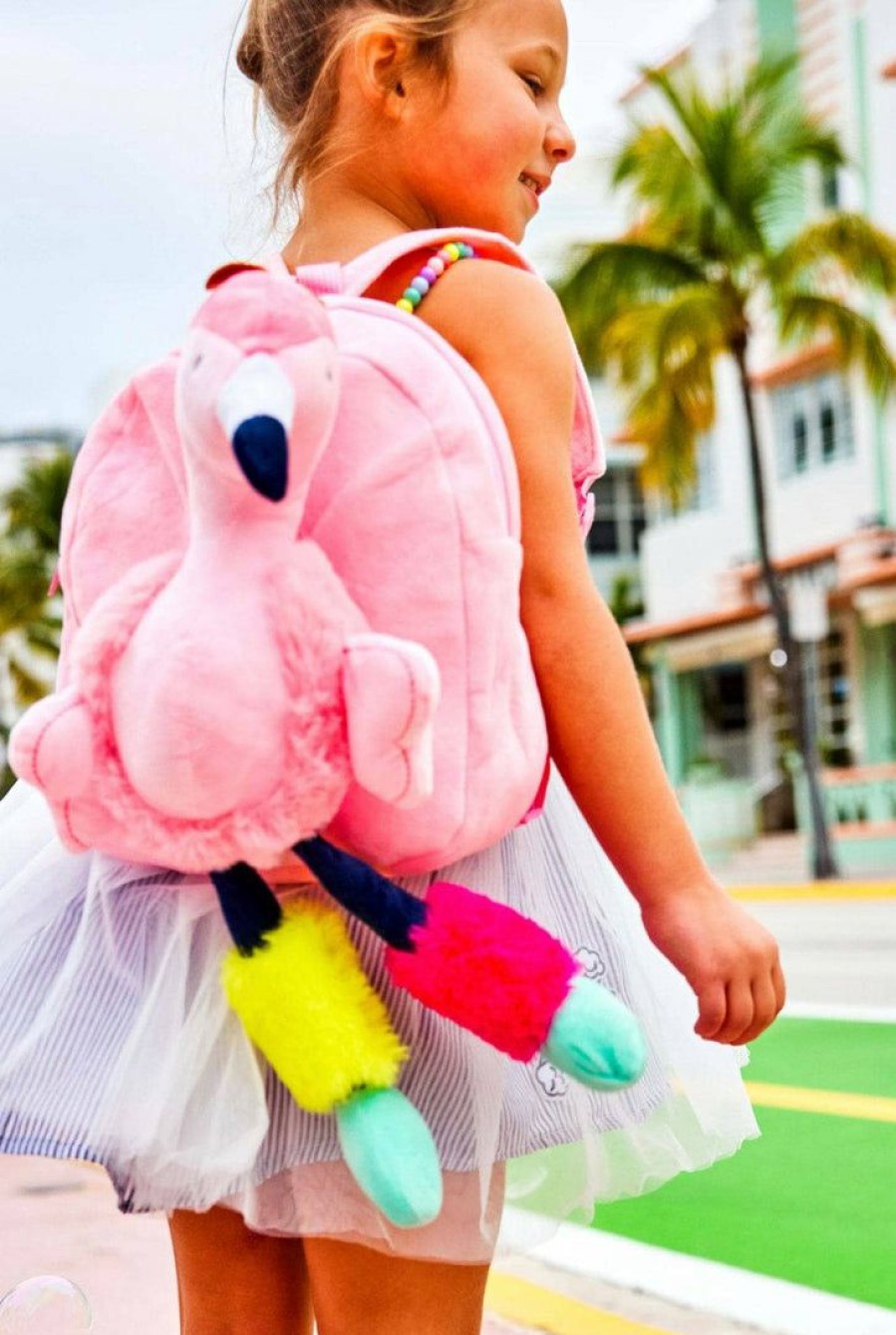 Accessories * | Lola + The Boys Girls Flamingo Fun Backpack