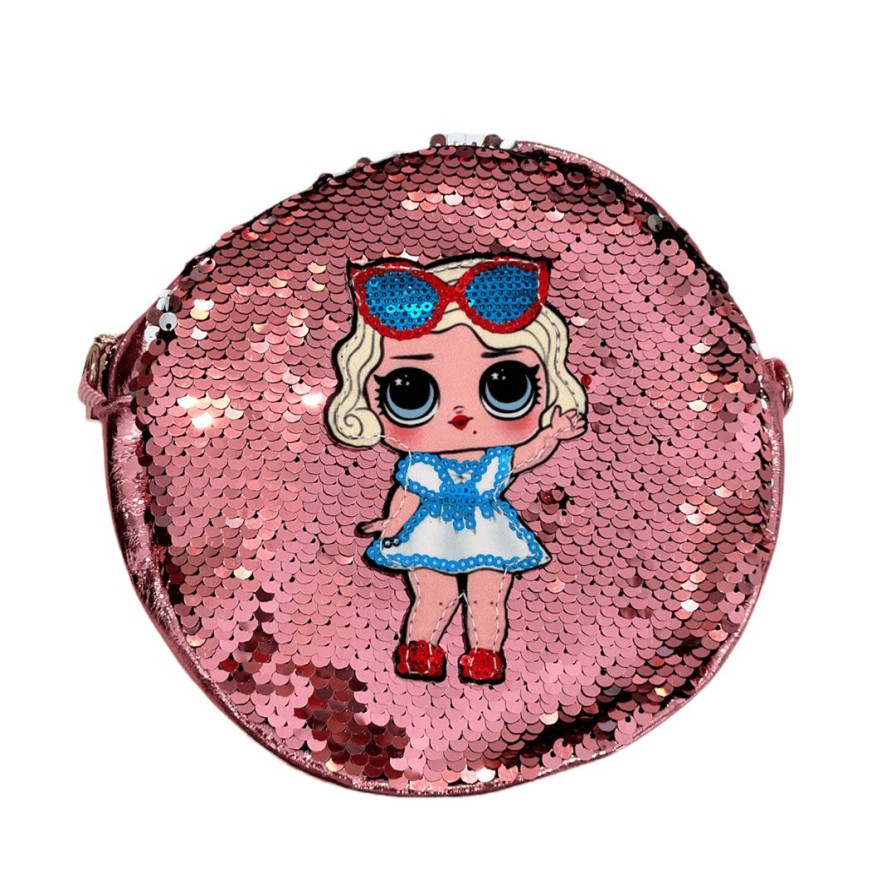 Accessories * | Lola + The Boys Girls Blonde Sequin Doll Crossbody