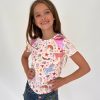 Girls * | Lola + The Boys Fantasy Doodle Linen Tee