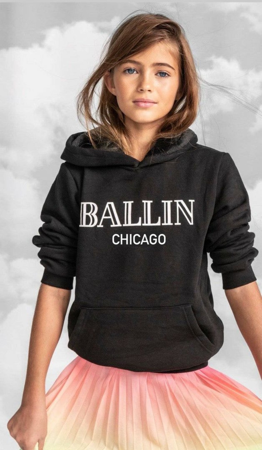 Girls * | Lola + The Boys Girls Ballin Chicago Hoodie