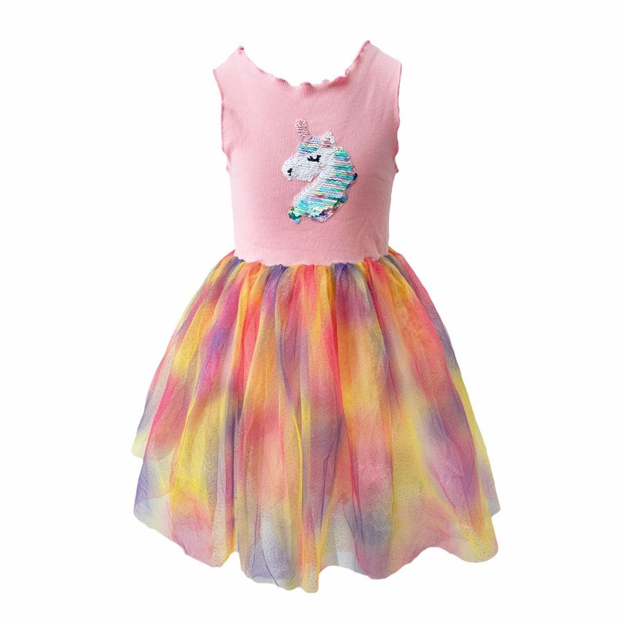 Girls * | Lola And The Boys Girls Sparkle Ombre Unicorn Tutu