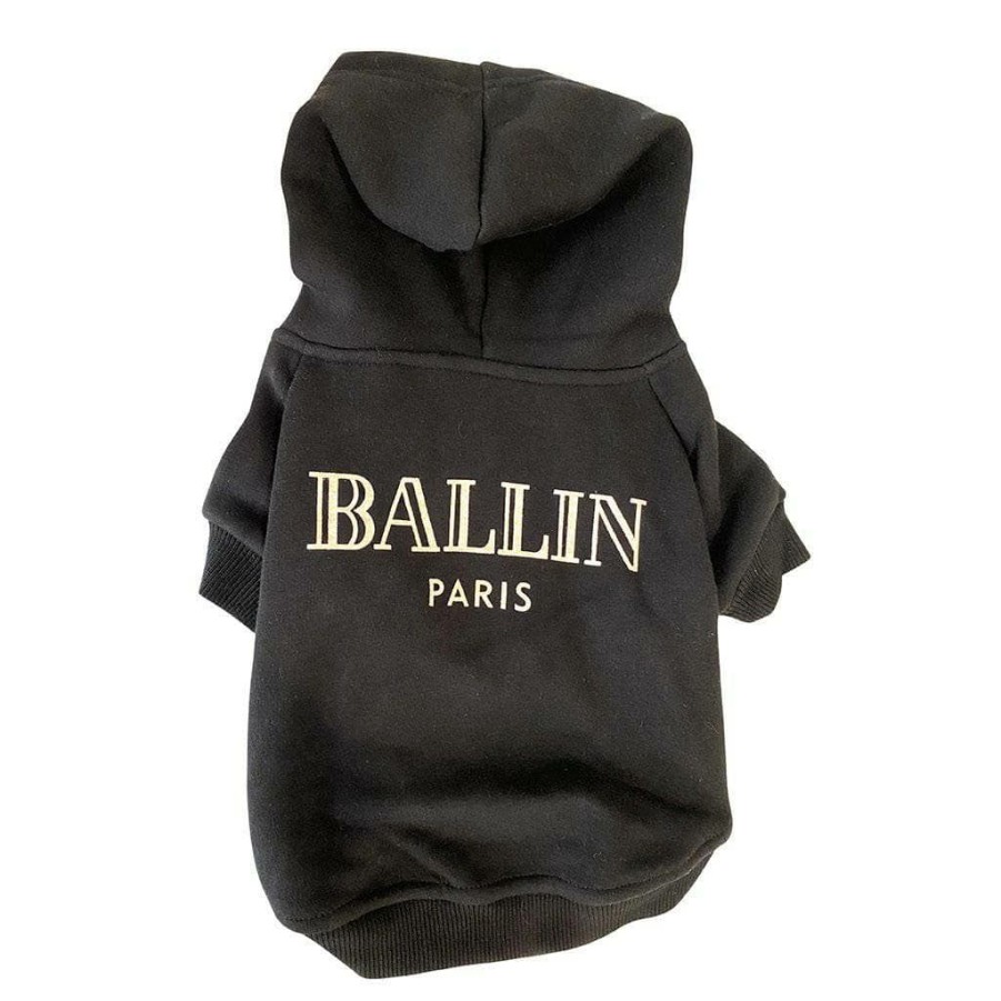 Lola + The Pups * | Lola + The Boys Lola + The Pups Ballin Paris Puppy Hoodie