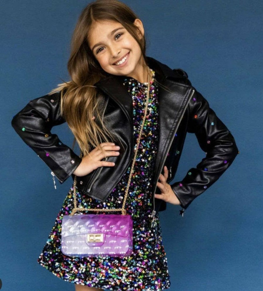 Girls * | Lola + The Boys Infinity Stone Gem Vegan Jacket