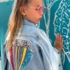 Girls * | Lola & The Boys Beaded Dreamer Denim Jacket Girls