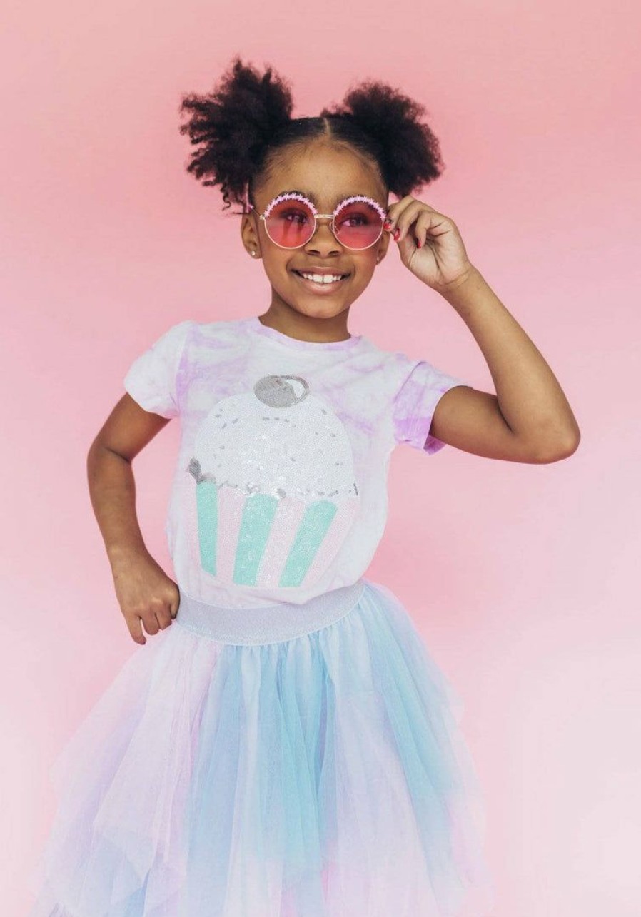 Girls * | Lola + The Boys Cupcake Tie Dye Tee