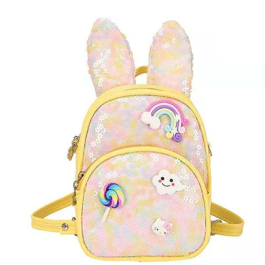 Accessories * | Lola + The Boys Girls Bunny Charm Backpack