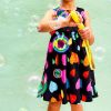 Girls * | Lola + The Boys Rainbow Heart Dress