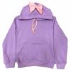 Girls * | Lola + The Boys New Arrivals Lavender Bow Hoodie