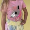 Girls * | Lola + The Boys Girls Fancy Unicorn Sequin Tee