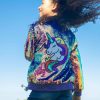 Girls * | Lola + The Boys Magic Shimmer Unicorn Bomber Girls