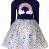 Girls * | Lola + The Boys Girls Fairydust Tutu Dress Rainbow