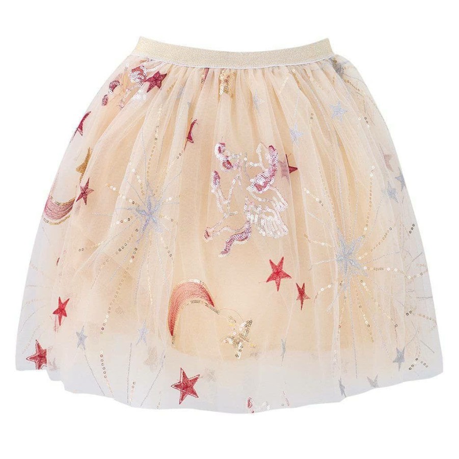 Girls * | Lola + The Boys Golden Unicorn Sequin Tutu Rose