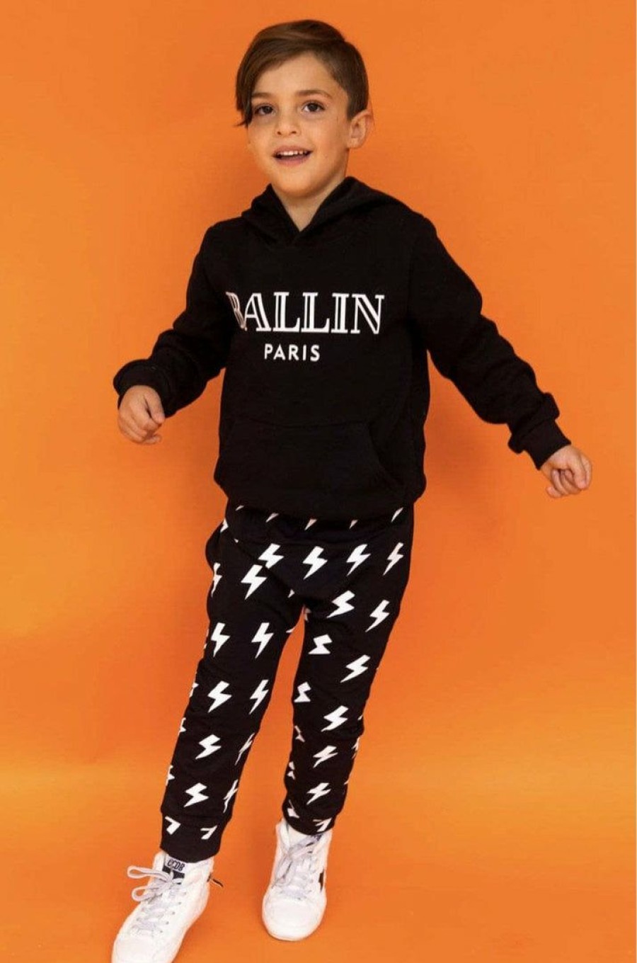 Boys * | Lola & The Boys Flash Harem Joggers Black/White