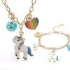 Accessories * | Lola + The Boys Unicorn Charm Necklace And Bracelet