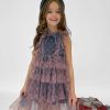 Girls * | Lola + The Boys New Arrivals Pretty In Plaid Tulle Dress