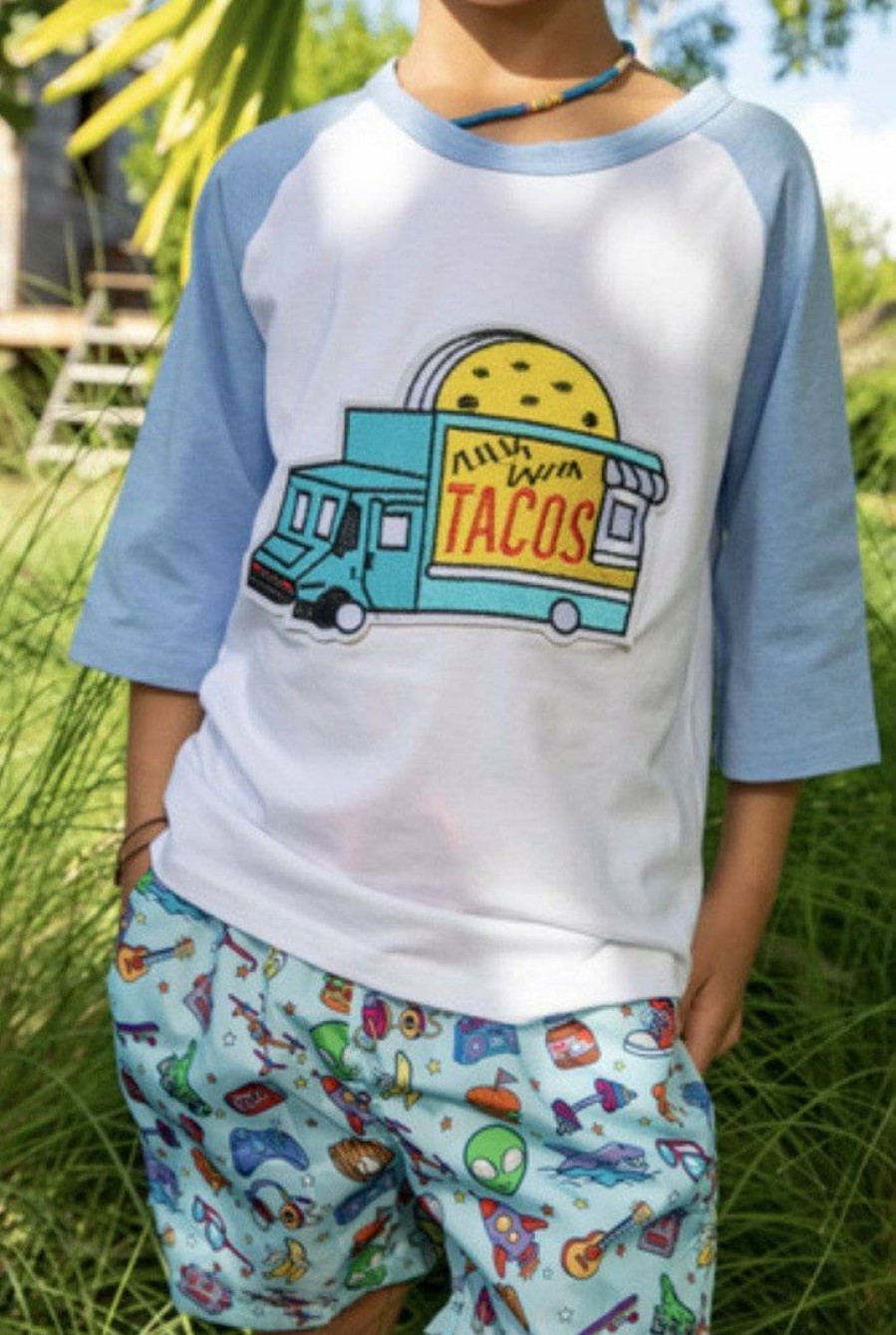 Boys * | Lola + The Boys Taco Truck Baseball Tee