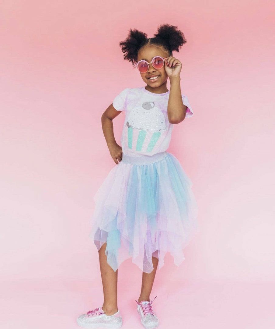 Girls * | Lola + The Boys Cotton Candy Ombre Tutu Girls