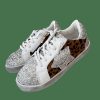 Girls * | Lola + The Boys Cheetah Glitter Star Sneaker