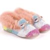 Girls * | Lola + The Boys Girls Glitter Faux Fur Stripe Loafer