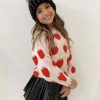 Girls * | Lola + The Boys New Arrivals Strawberry Fields Sweater