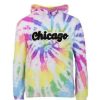 Girls * | Lola + The Boys Rainbow Tie Dye Chicago Hoodie Girls