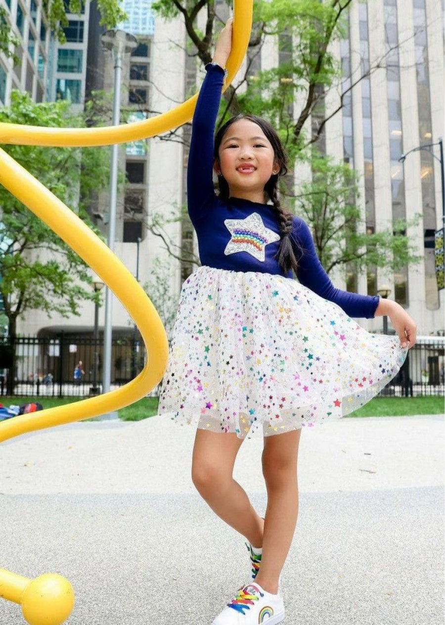 Girls * | Lola + The Boys Shining Star Fairydust Tutu Dress New Arrivals