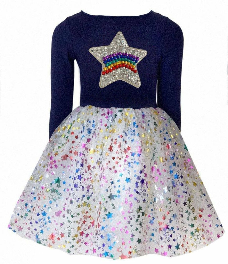 Girls * | Lola + The Boys Shining Star Fairydust Tutu Dress New Arrivals