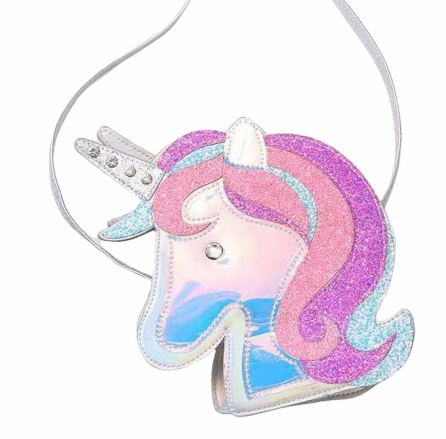 Accessories * | Lola + The Boys New Arrivals Gem Unicorn Head Purse