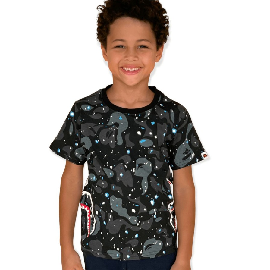 Boys * | Lola + The Boys Space Shark Camo Tee