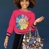 Girls * | Lola + The Boys Flower Power Sweatshirt New Arrivals