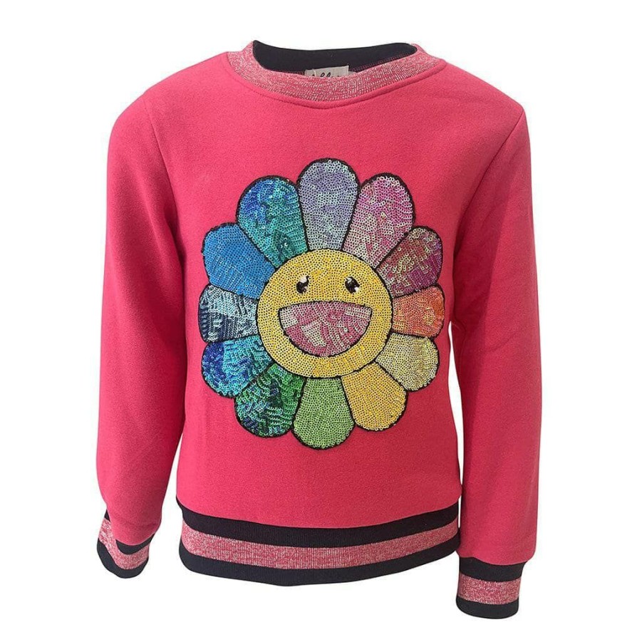 Girls * | Lola + The Boys Flower Power Sweatshirt New Arrivals