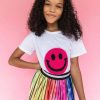 Girls * | Lola + The Boys New Arrivals Happy Emoji T-Shirt