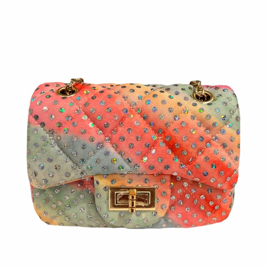 Accessories * | Lola + The Boys Watercolor Sparkle Coco Purse