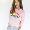 Girls * | Lola + The Boys Rainbow Bite Sweatshirt New Arrivals