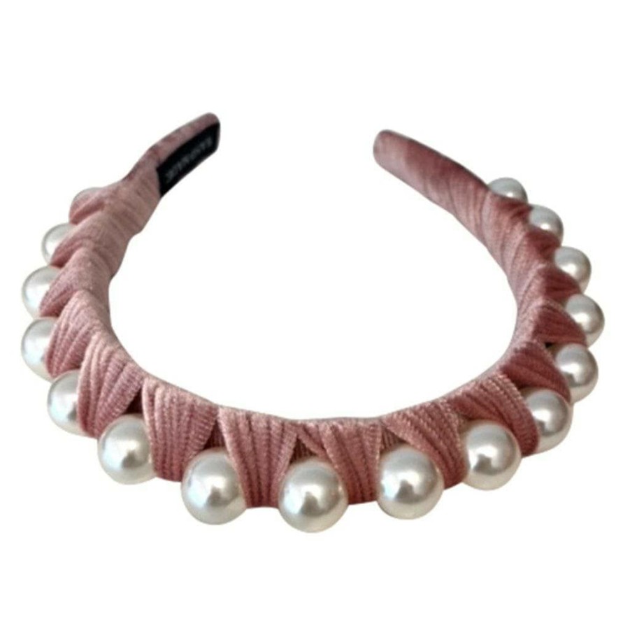 Accessories * | Lola + The Boys Pearl Crown Headband