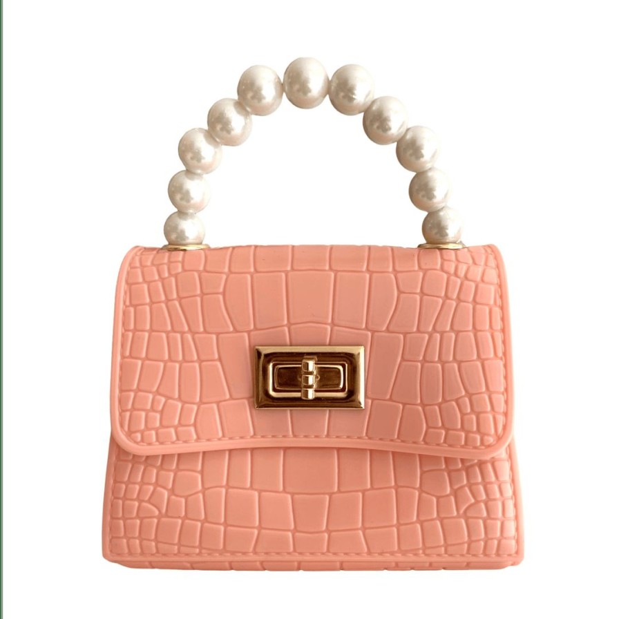 Accessories * | Lola + The Boys Mini Croc Coco Purse New Arrivals