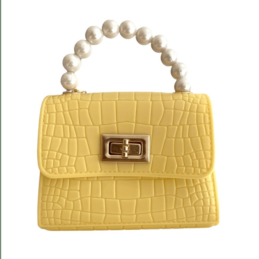 Accessories * | Lola + The Boys Mini Croc Coco Purse New Arrivals