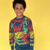 Boys * | Lola + The Boys New Arrivals Multi Dino Sweater