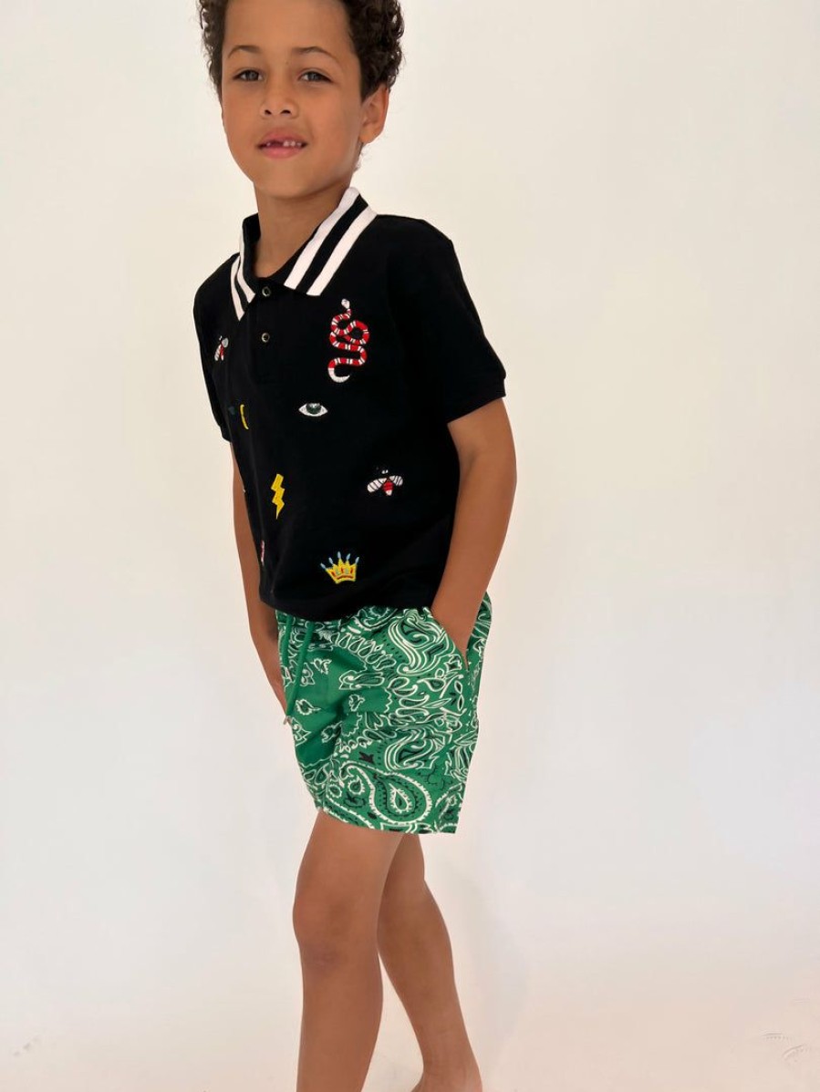 Boys * | Lola + The Boys Bandana Print Swim Short