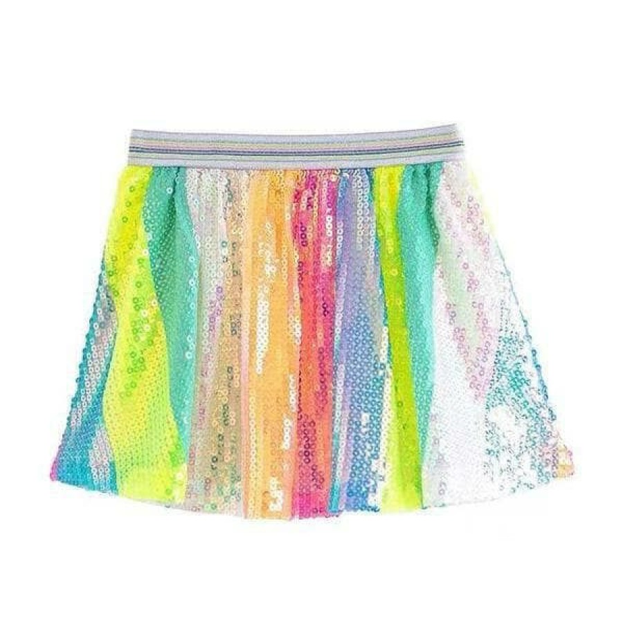 Girls * | Lola + The Boys New Arrivals Sequin Stripe Skirt Multi