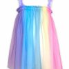 Girls * | Lola + The Boys Sherbet Rainbow Tulle Dress New Arrivals