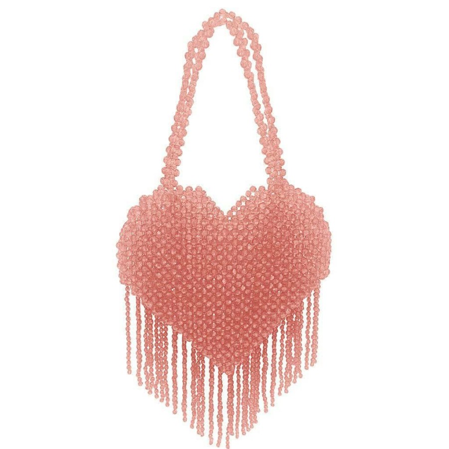 Accessories * | Lola + The Boys Beaded Fringe Love Purse