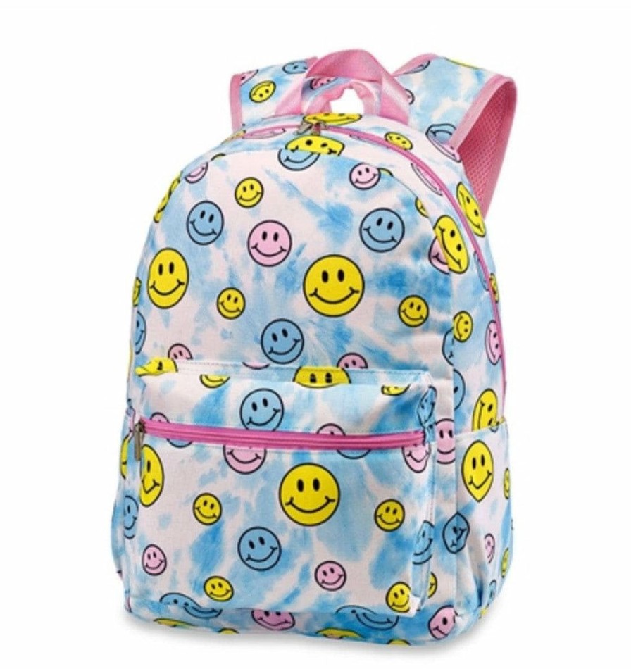 Accessories * | Lola + The Boys New Arrivals Smiley Tie-Dye Backpack